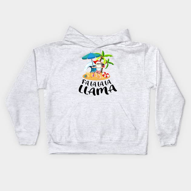 Fa la la llama Kids Hoodie by Little Painters